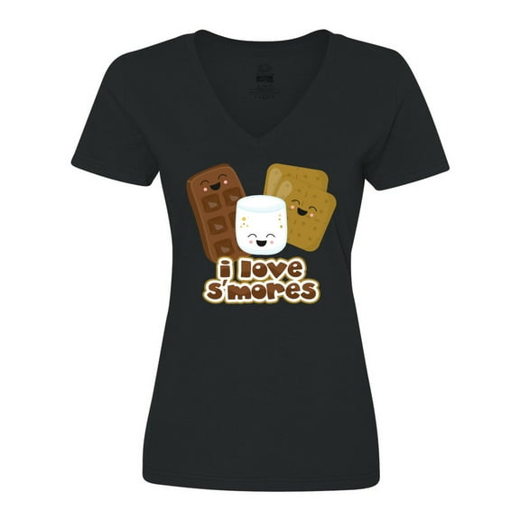 Inktastic I Love S'Mores Women's V-Neck T-Shirt