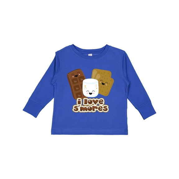 Inktastic I Love S'mores Boys or Girls Long Sleeve Toddler T-Shirt