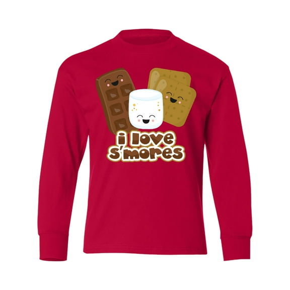 Inktastic I Love S'mores Long Sleeve Youth T-Shirt