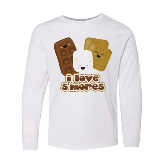 Inktastic I Love S'mores Long Sleeve Youth T-Shirt