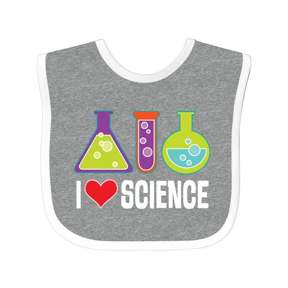 Inktastic I Love Science Chemistry Teacher Boys or Girls Baby Bib
