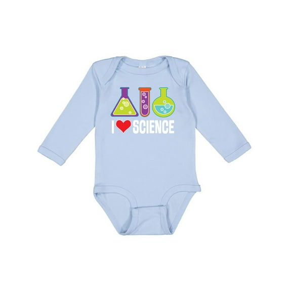 Inktastic I Love Science Chemistry Teacher Boys or Girls Long Sleeve Baby Bodysuit