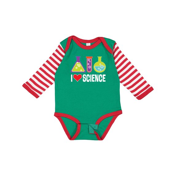 Inktastic I Love Science Chemistry Teacher Boys or Girls Long Sleeve Baby Bodysuit