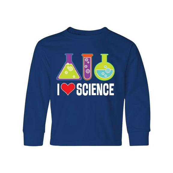 Inktastic I Love Science Chemistry Teacher Long Sleeve Youth T-Shirt