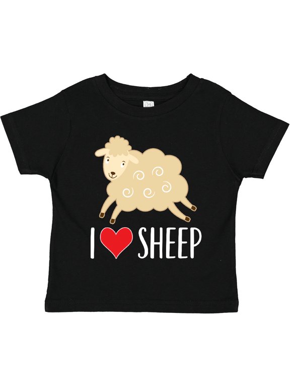 I Love Sheep Cute Boys or Girls Toddler T-Shirt