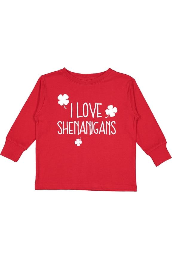 I Love Shenanigans Boys or Girls Long Sleeve Toddler T-Shirt