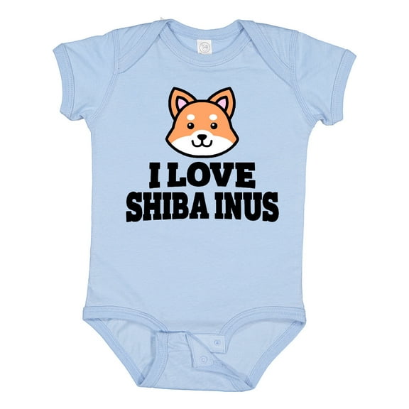 Inktastic I Love Shiba Inus Boys or Girls Baby Bodysuit