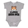 thumbnail image 1 of Inktastic I Love Shiba Inus Boys or Girls Baby Bodysuit, 1 of 5