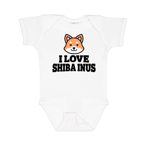 Inktastic I Love Shiba Inus Boys or Girls Baby Bodysuit
