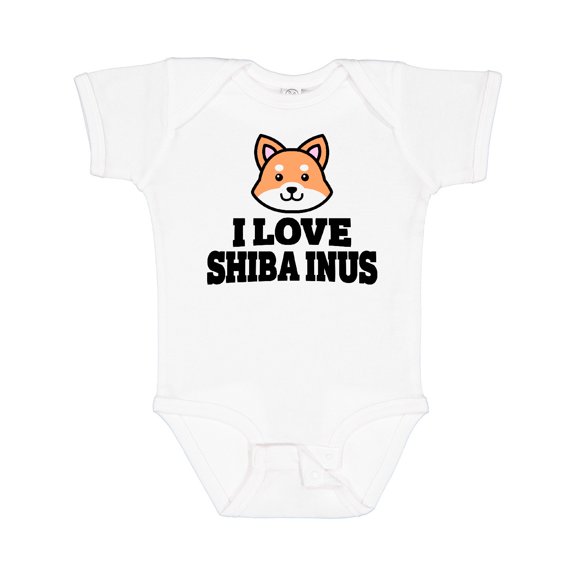 Inktastic I Love Shiba Inus Boys or Girls Baby Bodysuit