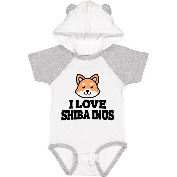 Inktastic I Love Shiba Inus Boys or Girls Baby Bodysuit