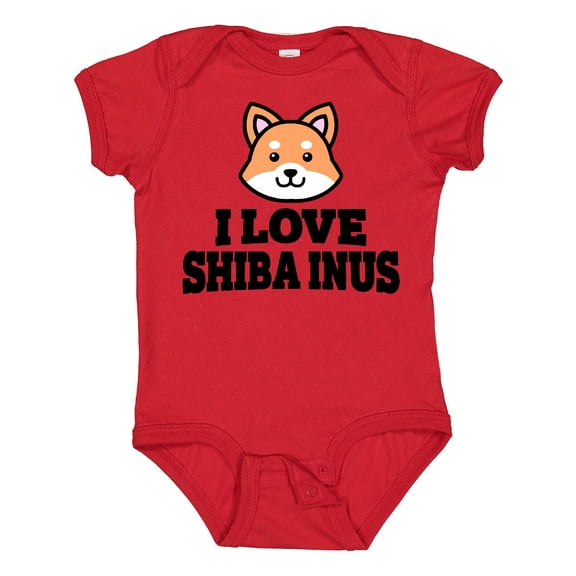 Inktastic I Love Shiba Inus Boys or Girls Baby Bodysuit