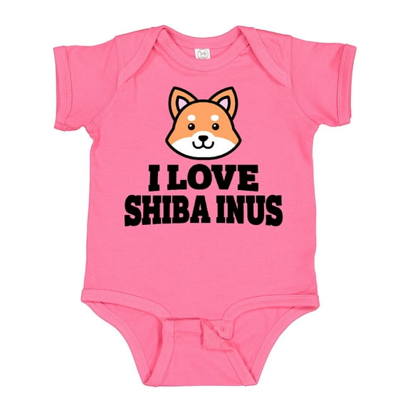 Inktastic I Love Shiba Inus Boys or Girls Baby Bodysuit