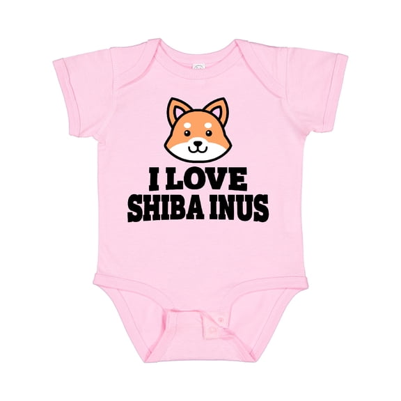 Inktastic I Love Shiba Inus Boys or Girls Baby Bodysuit