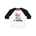 thumbnail image 1 of Inktastic I Love Skating Ice Skates Girls Toddler T-Shirt, 1 of 5