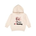 thumbnail image 1 of Inktastic I Love Skating Ice Skates Toddler Hoodie, 1 of 4