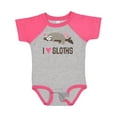 thumbnail image 1 of Inktastic I Love Sloths Girls Baby Bodysuit, 1 of 5