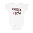 thumbnail image 1 of Inktastic I Love Sloths Girls Baby Bodysuit, 1 of 5