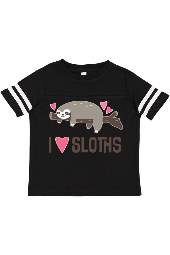 I Love Sloths Girls Toddler T-Shirt