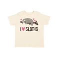 thumbnail image 1 of Inktastic I Love Sloths Girls Toddler T-Shirt, 1 of 5