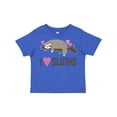 thumbnail image 1 of Inktastic I Love Sloths Girls Toddler T-Shirt, 1 of 5