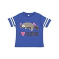 thumbnail image 1 of Inktastic I Love Sloths Girls Toddler T-Shirt, 1 of 5