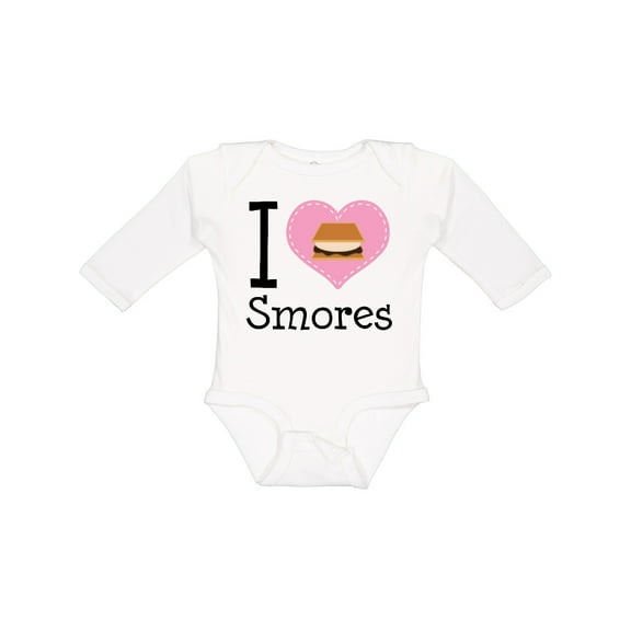 Inktastic I Love Smores Girls Long Sleeve Baby Bodysuit