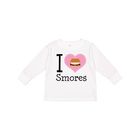 Inktastic I Love Smores Girls Long Sleeve Toddler T-Shirt