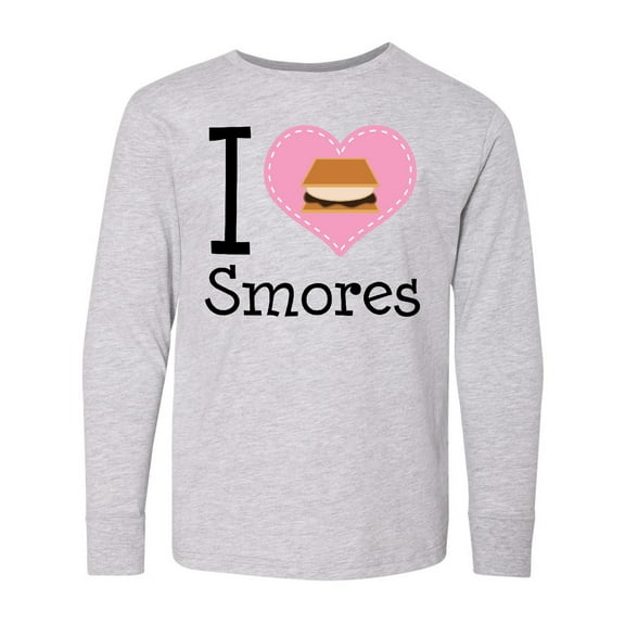 Inktastic I Love Smores Long Sleeve Youth T-Shirt