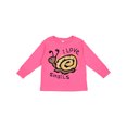thumbnail image 1 of Inktastic I Love Snails Boys or Girls Long Sleeve Toddler T-Shirt, 1 of 5