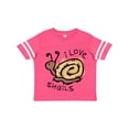thumbnail image 1 of Inktastic I Love Snails Boys or Girls Toddler T-Shirt, 1 of 5