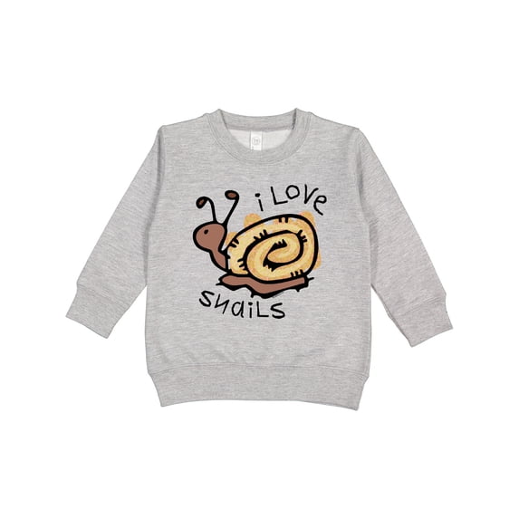 Inktastic I Love Snails Toddler Sweatshirt