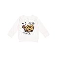 thumbnail image 1 of Inktastic I Love Snails Toddler Sweatshirt, 1 of 4