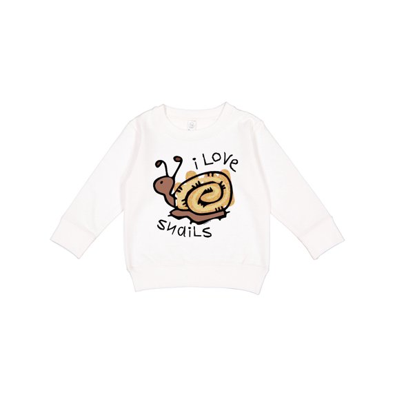 Inktastic I Love Snails Toddler Sweatshirt