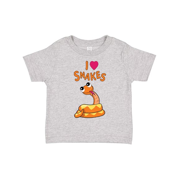 Inktastic I Love Snakes Boys or Girls Toddler T-Shirt