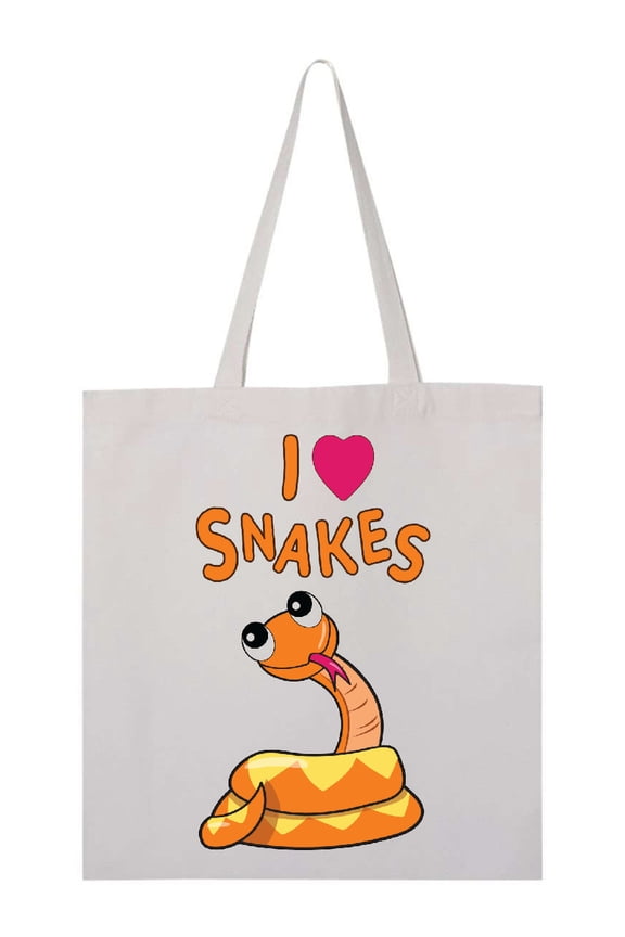 I Love Snakes Tote Bag