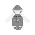thumbnail image 1 of Inktastic I Love Soccer-Dinosaur in Orange Boys or Girls Long Sleeve Baby Bodysuit, 1 of 5