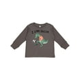thumbnail image 1 of Inktastic I Love Soccer-Dinosaur in Orange Boys or Girls Long Sleeve Toddler T-Shirt, 1 of 5