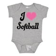 thumbnail image 1 of Inktastic I Love Softball Girls Sports Girls Baby Bodysuit, 1 of 5