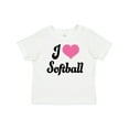 thumbnail image 1 of Inktastic I Love Softball Girls Sports Girls Baby T-Shirt, 1 of 5