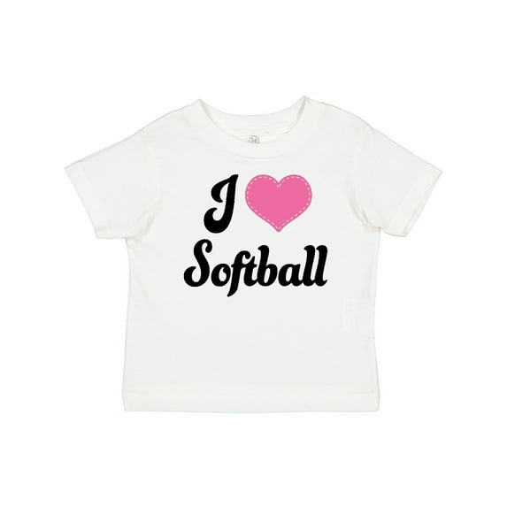 Inktastic I Love Softball Girls Sports Girls Baby T-Shirt