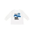 thumbnail image 1 of Inktastic I Love Someone with Colon Cancer blue heart ribbon Boys or Girls Long Sleeve Toddler T-Shirt, 1 of 5