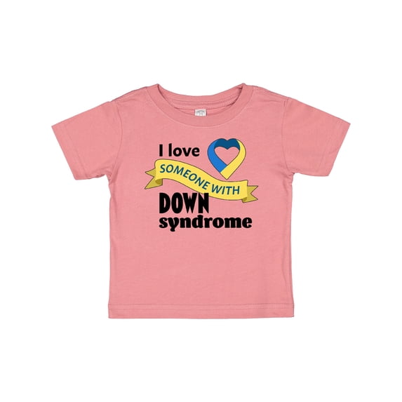 Inktastic I Love Someone with Down Syndrome Boys or Girls Baby T-Shirt