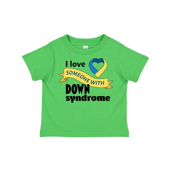 Inktastic I Love Someone with Down Syndrome Boys or Girls Toddler T-Shirt