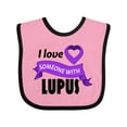 thumbnail image 1 of Inktastic I Love Someone with Lupus Boys or Girls Baby Bib, 1 of 4