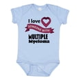 thumbnail image 1 of Inktastic I Love Someone with Multiple Myeloma Burgundy Heart Ribbon Boys or Girls Baby Bodysuit, 1 of 5