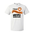 thumbnail image 1 of Inktastic I Love Someone with Multiple Sclerosis Orange Heart Ribbon T-Shirt, 1 of 5