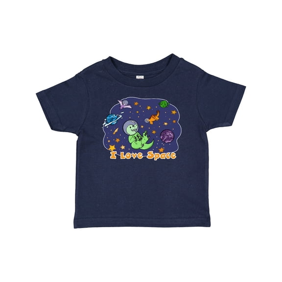 Inktastic I Love Space Cute Dinos and Planets Boys or Girls Baby T-Shirt