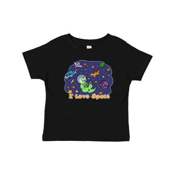Inktastic I Love Space Cute Dinos and Planets Boys or Girls Baby T-Shirt