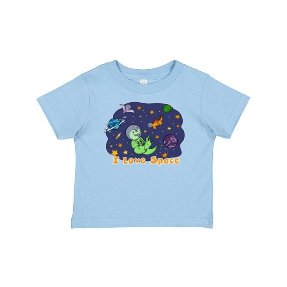 Inktastic I Love Space Cute Dinos and Planets Boys or Girls Baby T-Shirt